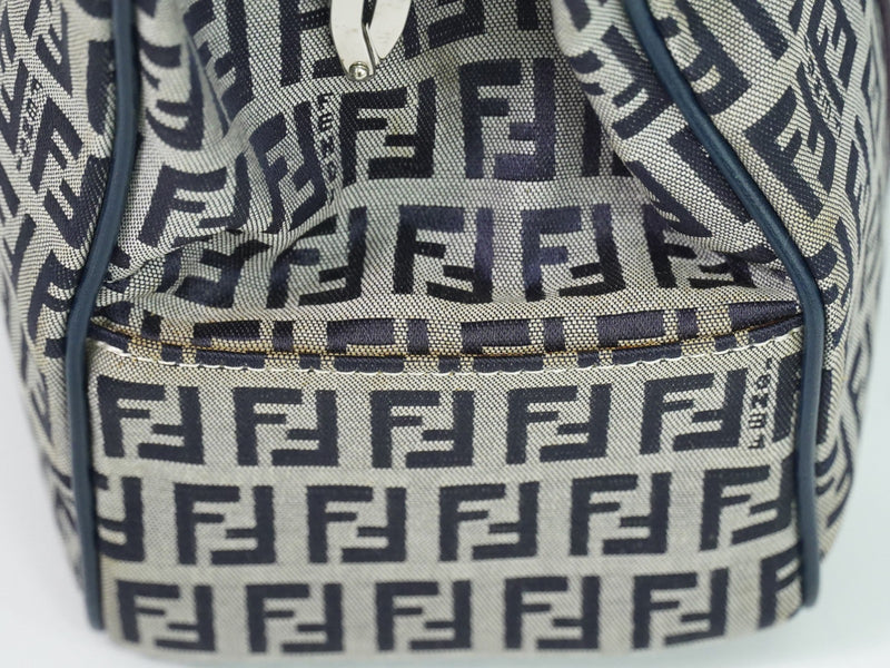 Fendi Vintage Shoulderbag Canvas Navy Bag