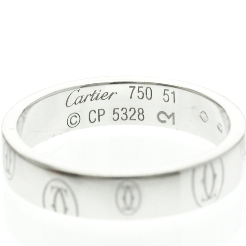 Cartier Logo De Band 18k White Gold Silver White_gold Bijoux