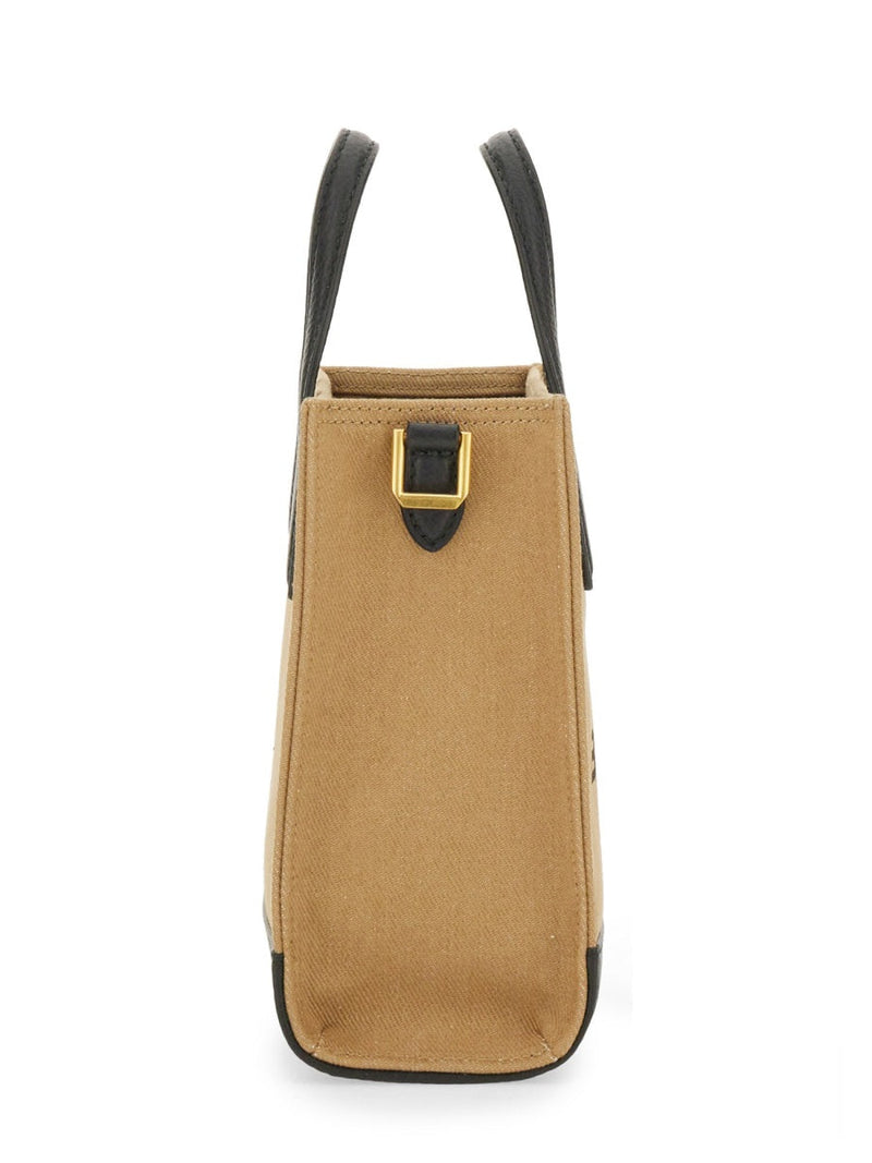 Bally Organic Cotton And Leather Tote Bag — Beige