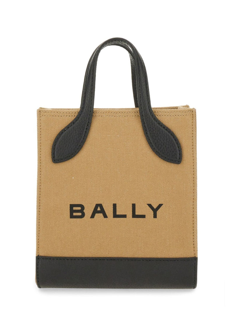 Bally Organic Cotton And Leather Tote Bag — Beige