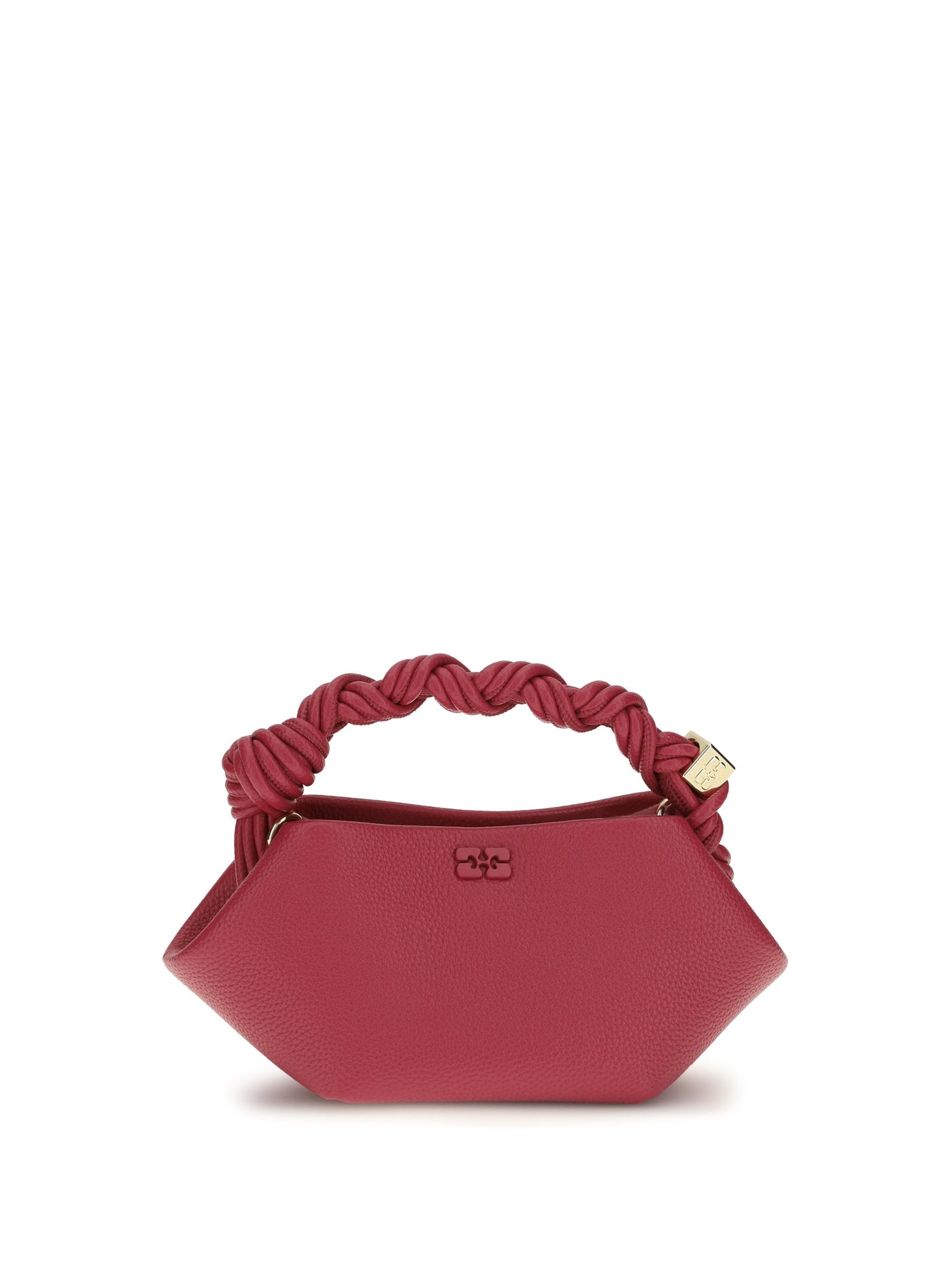 Ganni Bou Top Handle Bag — Red