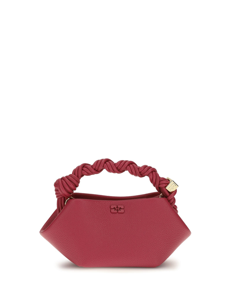 Ganni Bou Shoulder Bag — Red Recycled Polyester