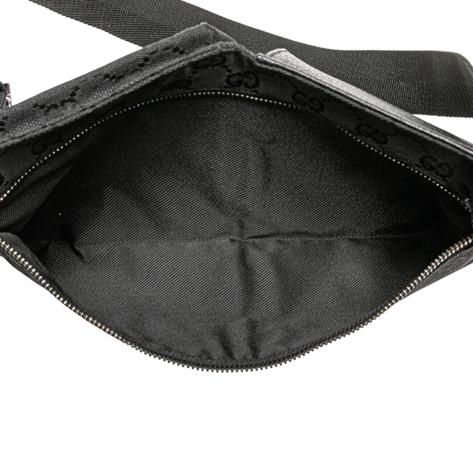 GG Canvas Double Pocket Belt Bag - Image 4