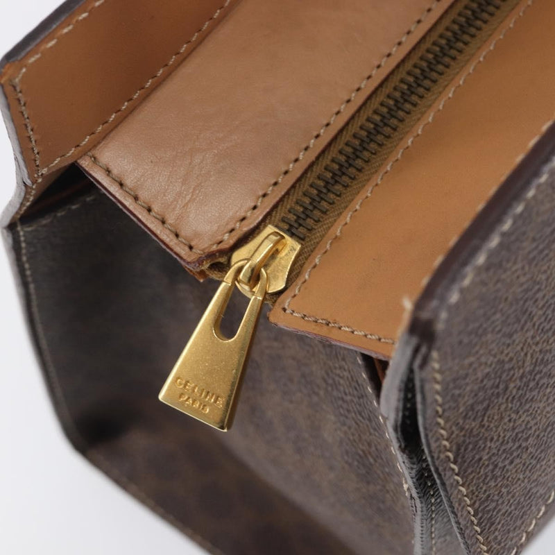 Celine Handbag Canvas Brown Bag