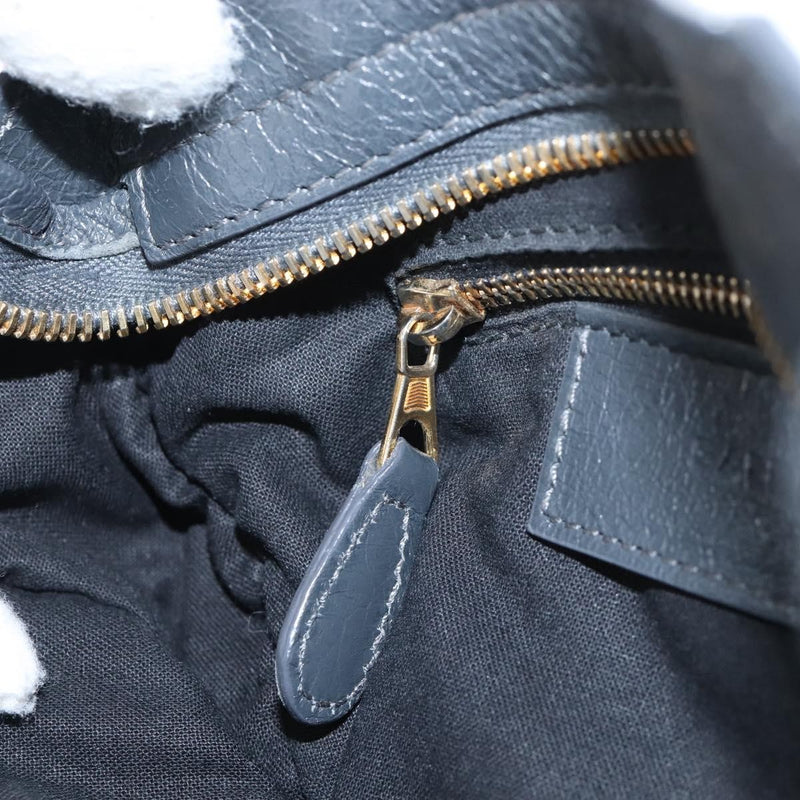 Balenciaga City Giant Studs Leather Gray Bag
