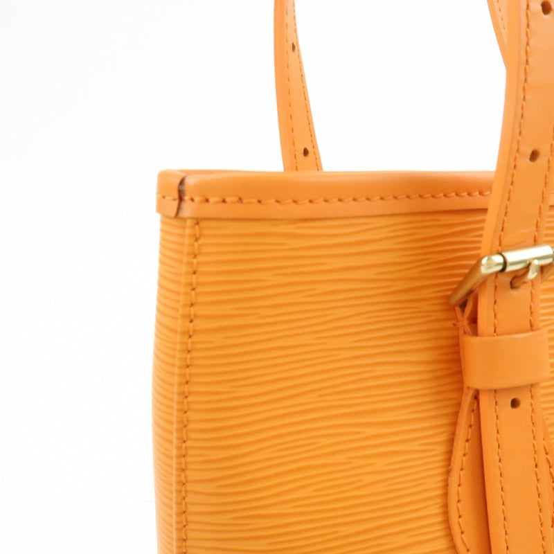 Louis Vuitton Petit Bucket Epi Leather Orange Bag
