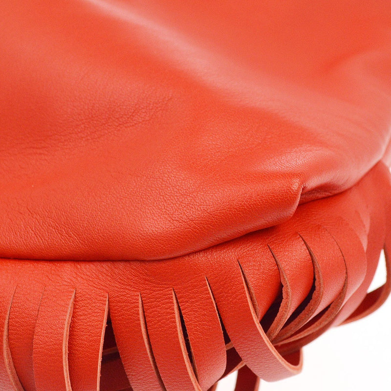 Bottega Veneta The Fringe Leather Red Bag