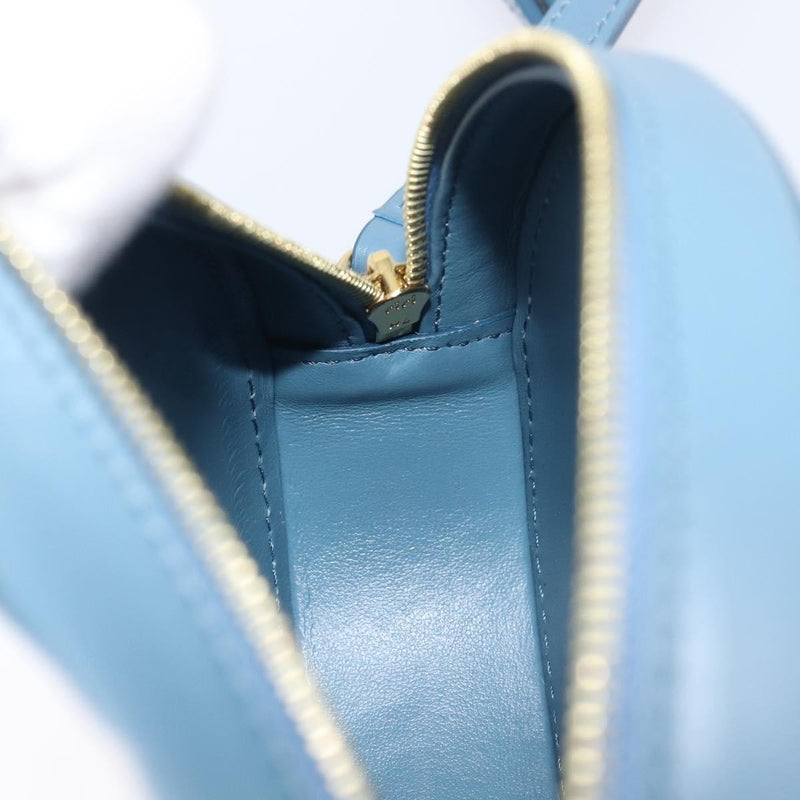 Celine Triomphe Oval Leather Blue Bag