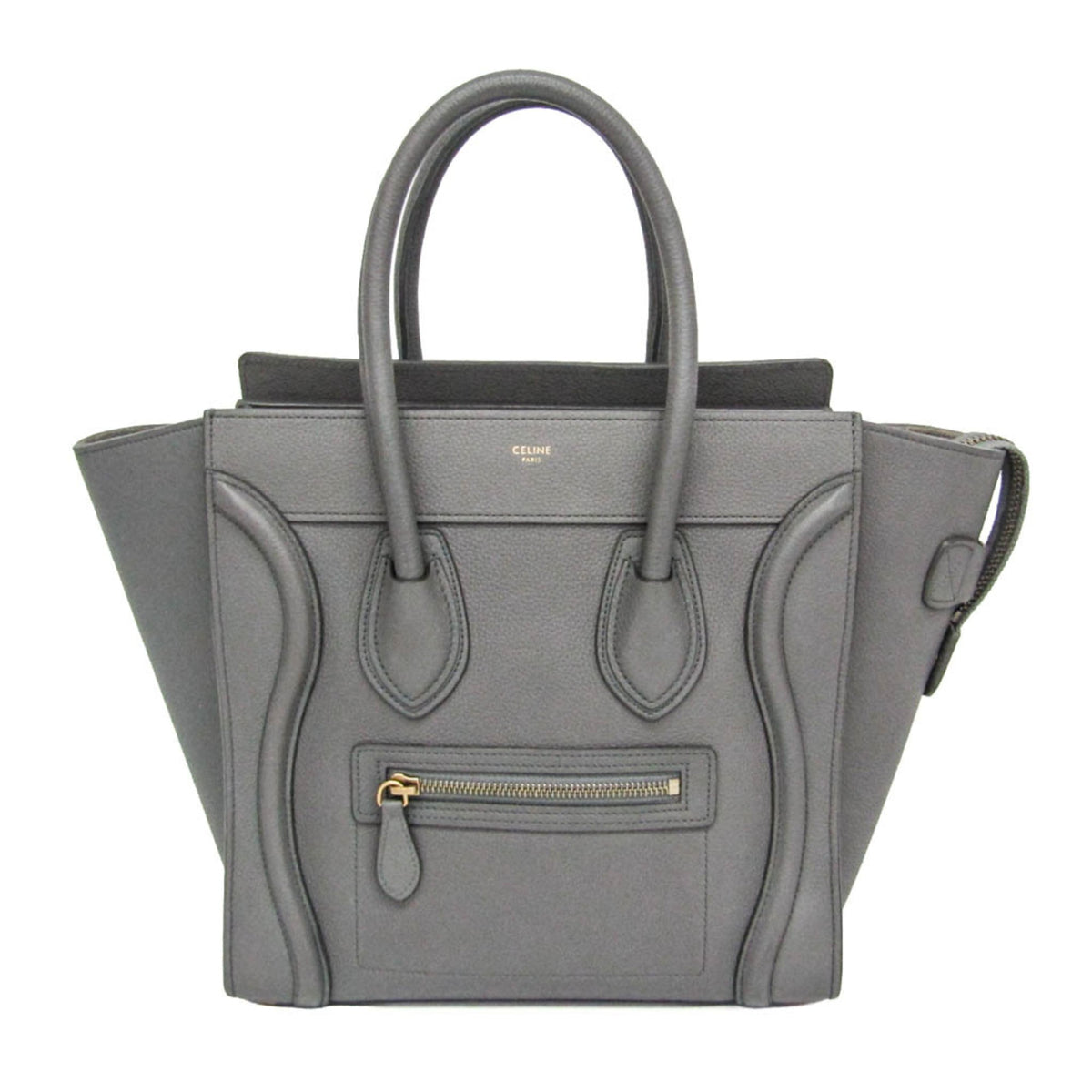 Celine Luggage Smooth Leather Gray Bag