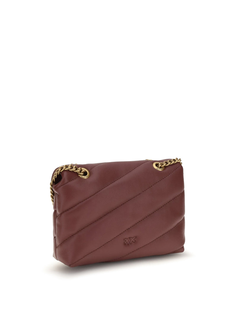Pinko Shoulder Bag — Red Calf Leather