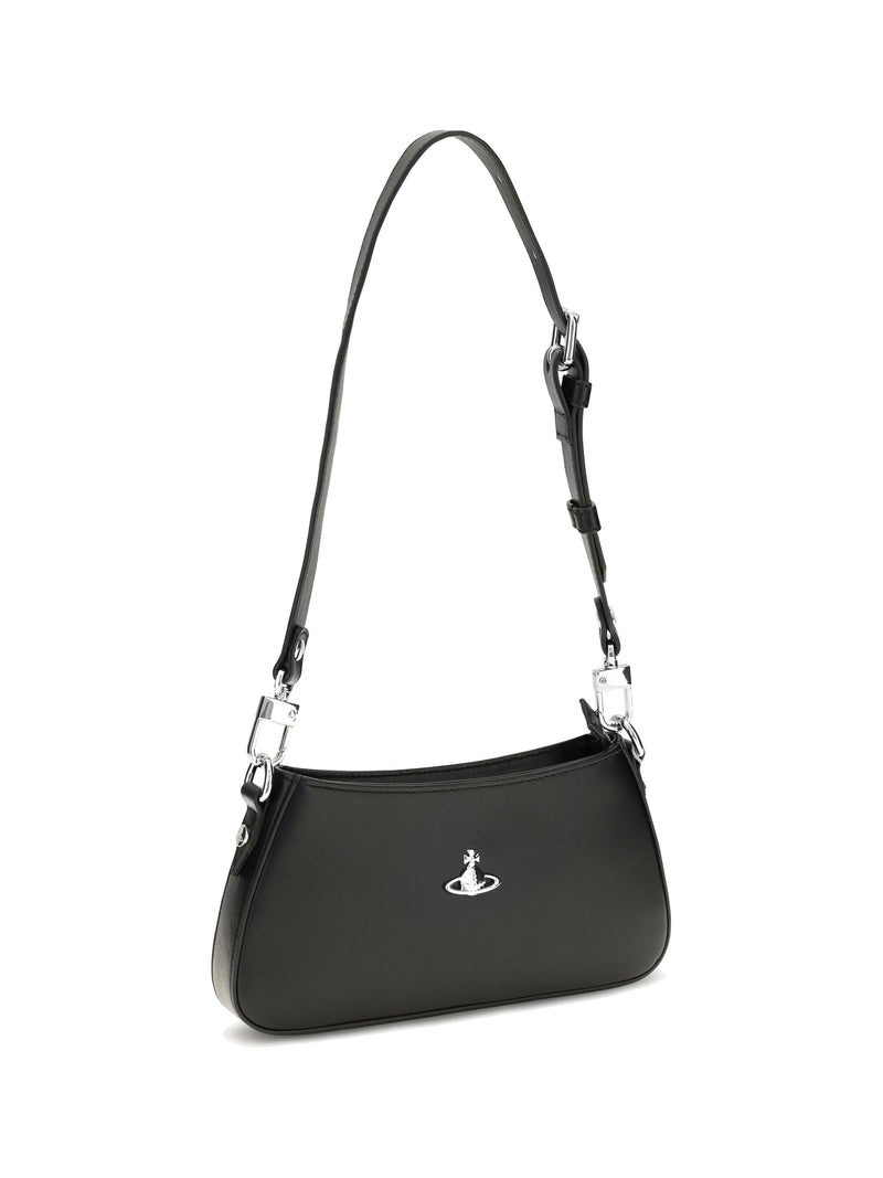 Vivienne Westwood Tasha Shoulder Bag — Black Calf Leather