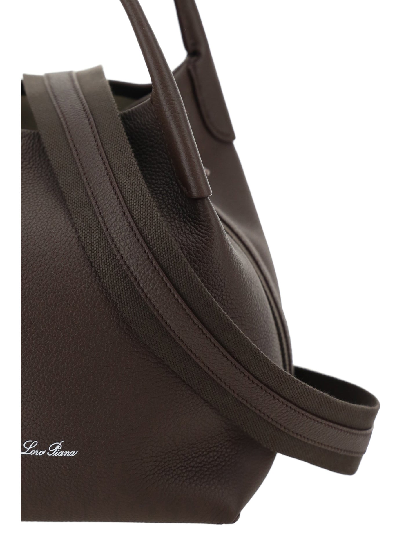 Loro Piana Shoulder Bag — Brown Calf Leather (bos Taurus)