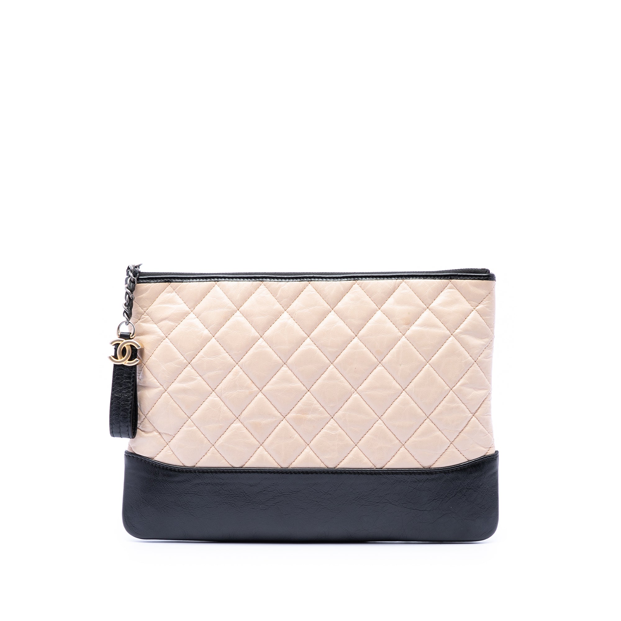 Medium Aged Calfskin Gabrielle O Case Clutch - Image 1