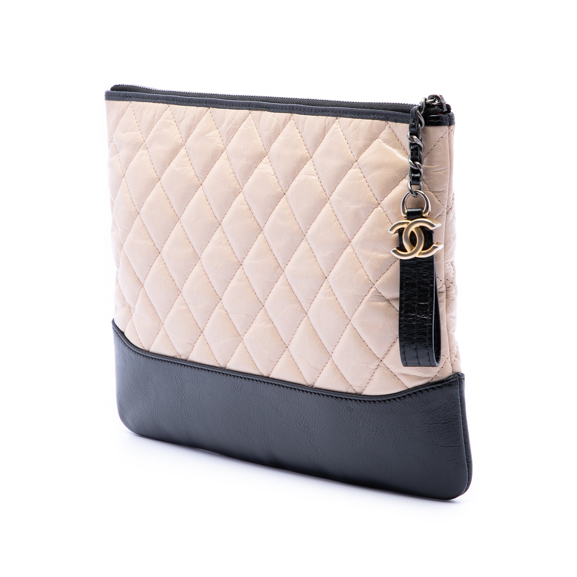 Medium Aged Calfskin Gabrielle O Case Clutch - Image 2