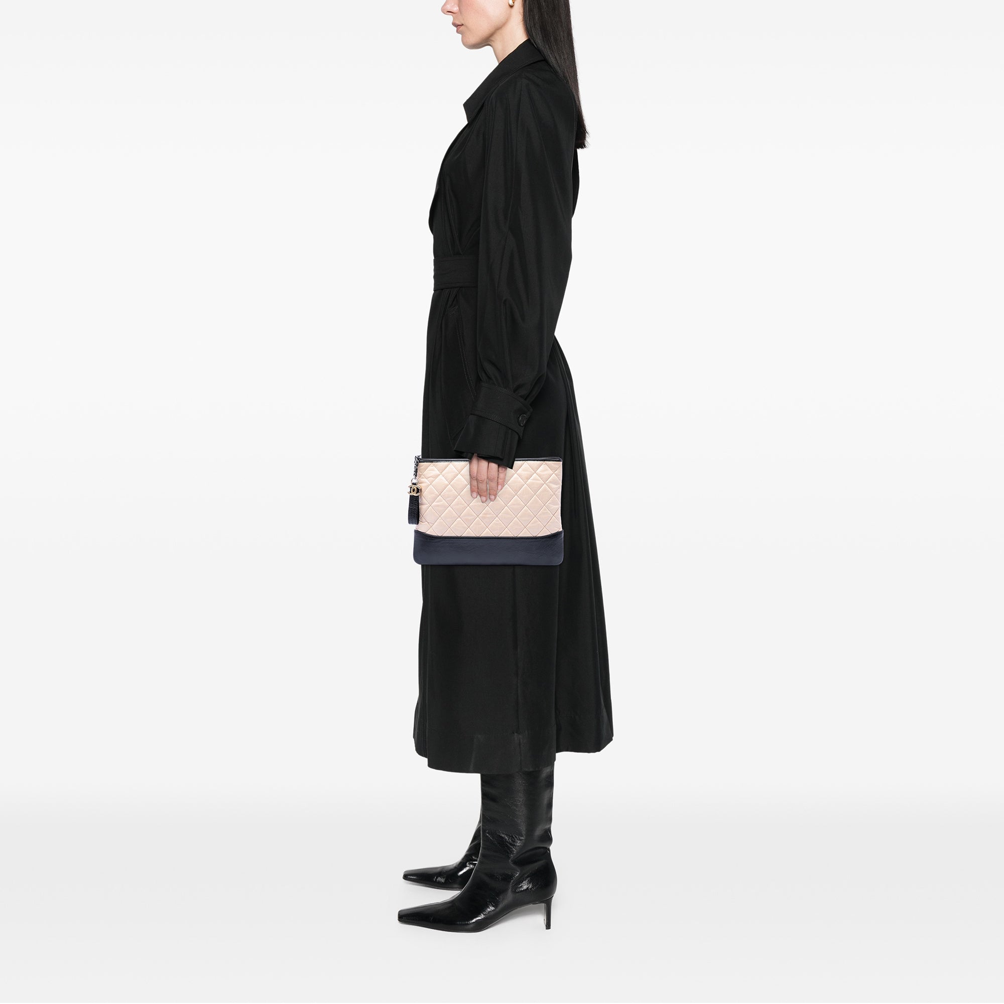 Medium Aged Calfskin Gabrielle O Case Clutch - Image 6
