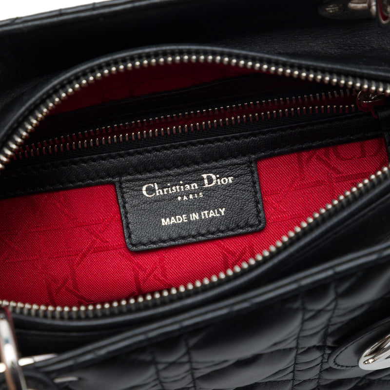 Medium Lambskin Cannage Lady Dior - Image 5