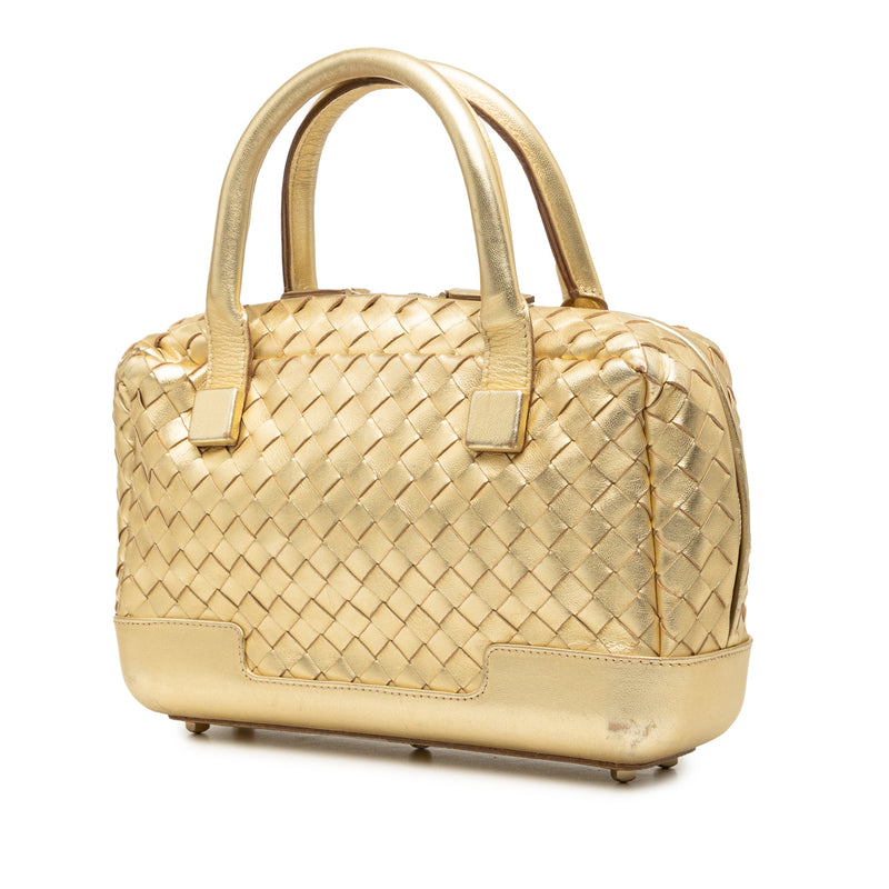 Metallic Nappa Intrecciato Handbag - Image 2