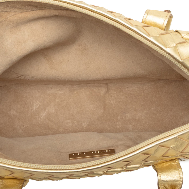 Metallic Nappa Intrecciato Handbag - Image 4