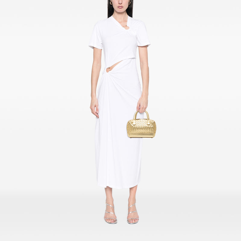 Metallic Nappa Intrecciato Handbag - Image 6