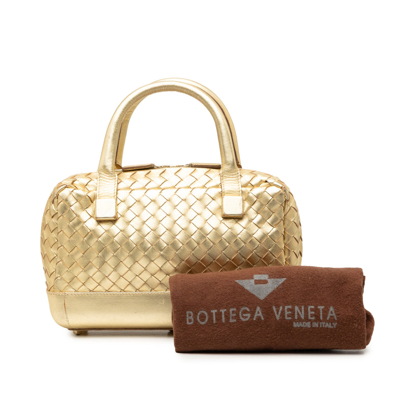 Metallic Nappa Intrecciato Handbag - Image 7