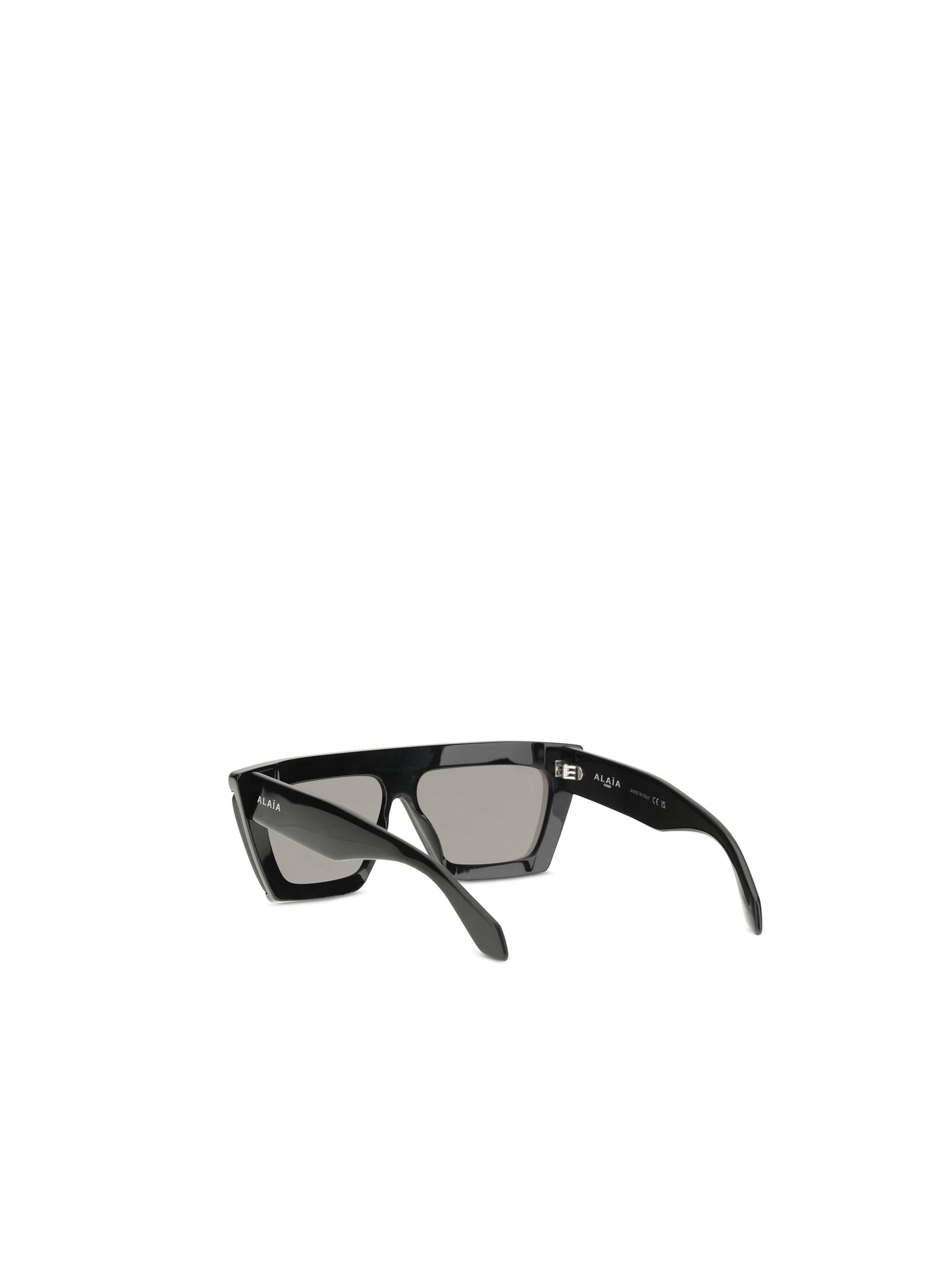 Alaïa Aa4e7010s001 Tapered Rectangular Acetate Mask Sunglasses — Black