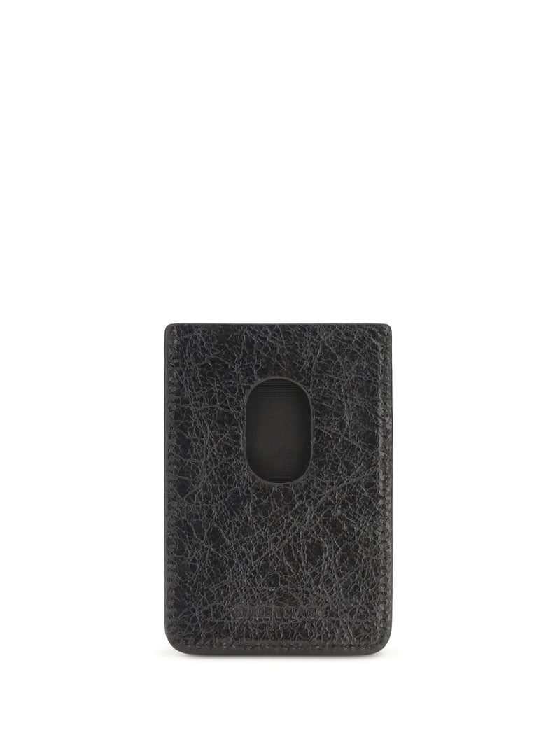Balenciaga Le City Card Case — Black Lamb Ovis Aries Cases