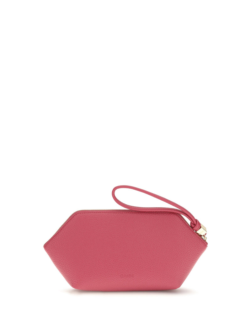 Ganni Bou Clutch — Red