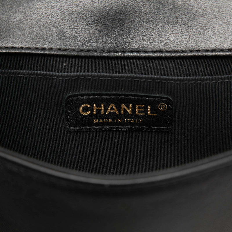 Small Chevron Lambskin Boy Flap - Image 5