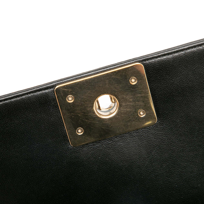 Small Chevron Lambskin Boy Flap - Image 7