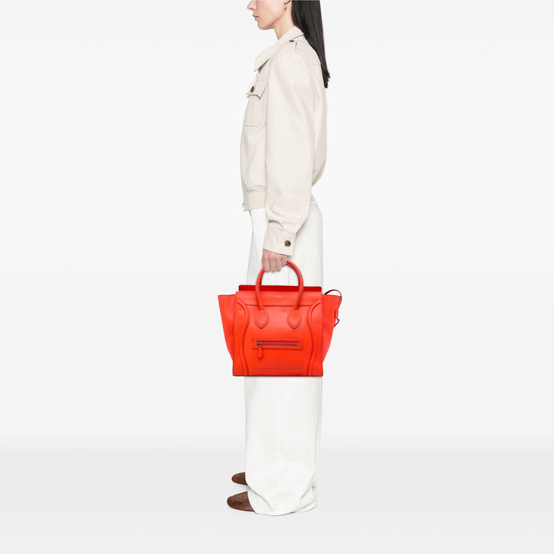 Mini Smooth Calfskin Luggage Tote - Image 6