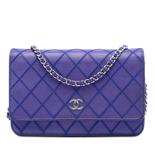 CC Quilted Calfskin Fancy Wallet On Chain - Image 1