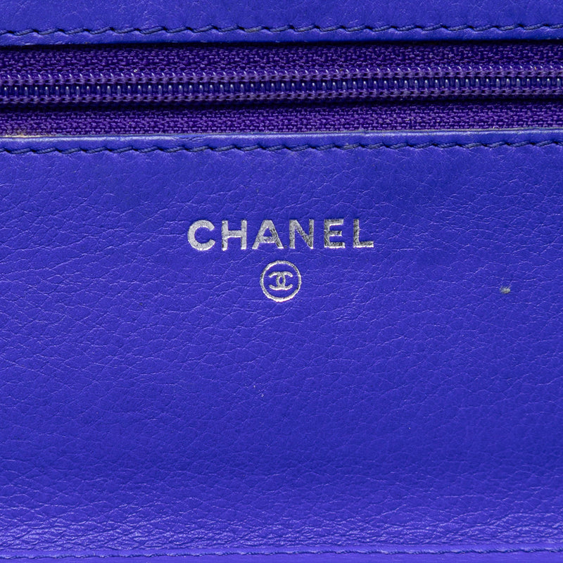 CC Quilted Calfskin Fancy Wallet On Chain - Image 5