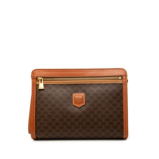 Macadam Coated Canvas Clutch - Image 1