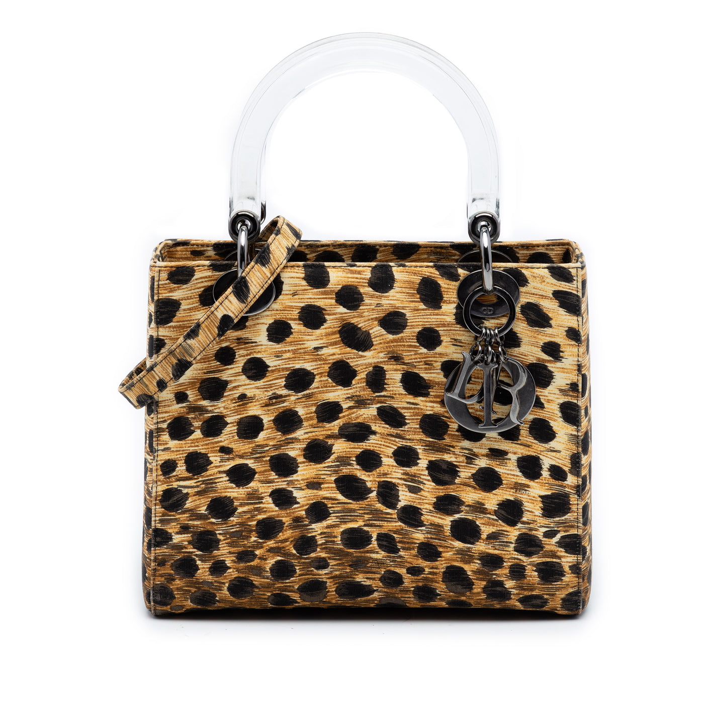 Medium Canvas Leopard Print Lady Dior - Image 1