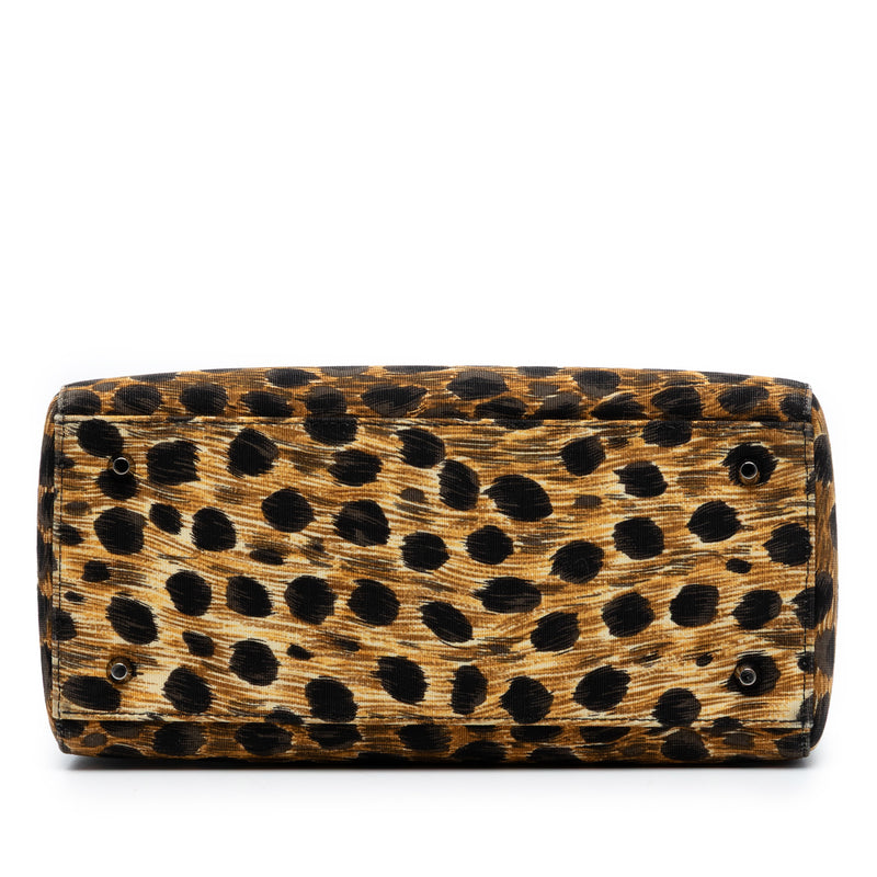 Medium Canvas Leopard Print Lady Dior - Image 3