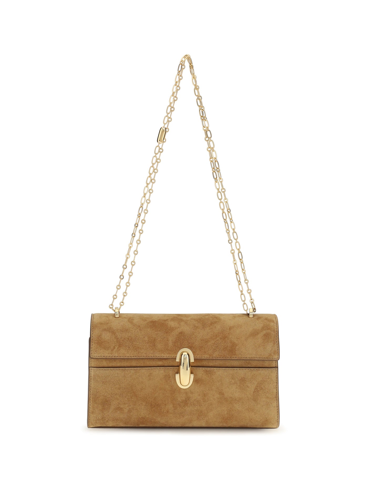 Savette Symmetry Shoulder Bag — Brown Calf Leather