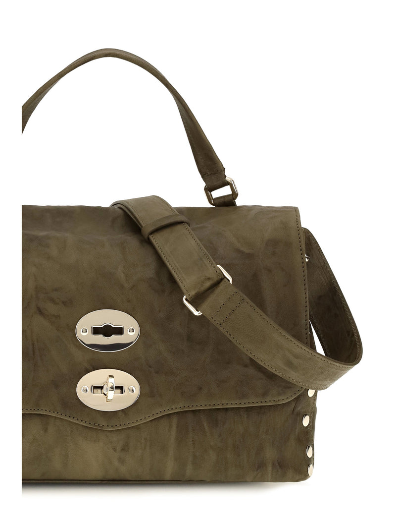 Zanellato Shoulder Bag — Green Giaraffa Suede