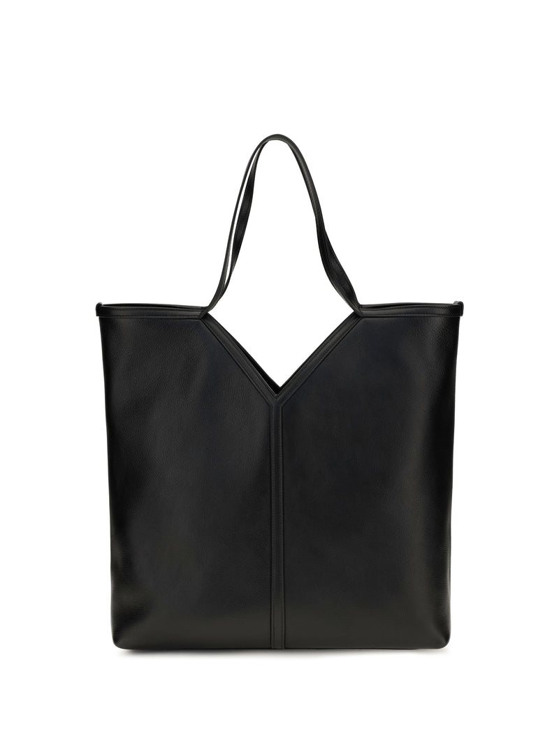 Saint Laurent Tote Bag — Black Calf Leather