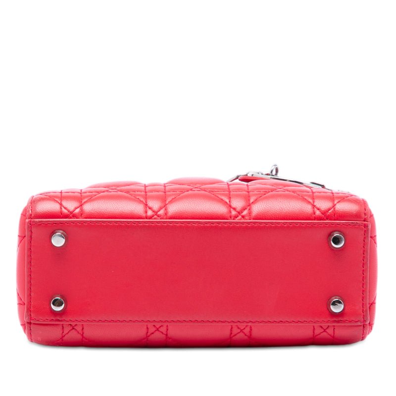 Mini Lambskin Cannage Lady Dior - Image 3