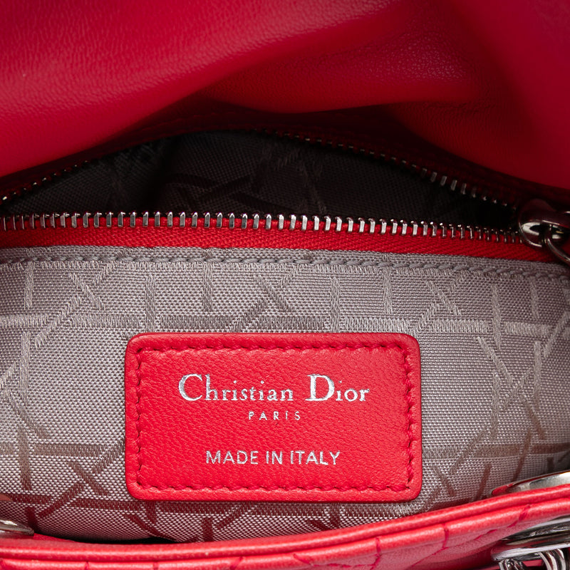 Mini Lambskin Cannage Lady Dior - Image 5