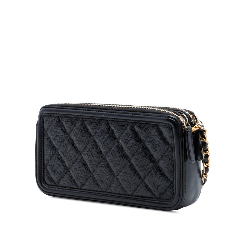 Caviar CC Filigree Clutch with Chain - Image 2