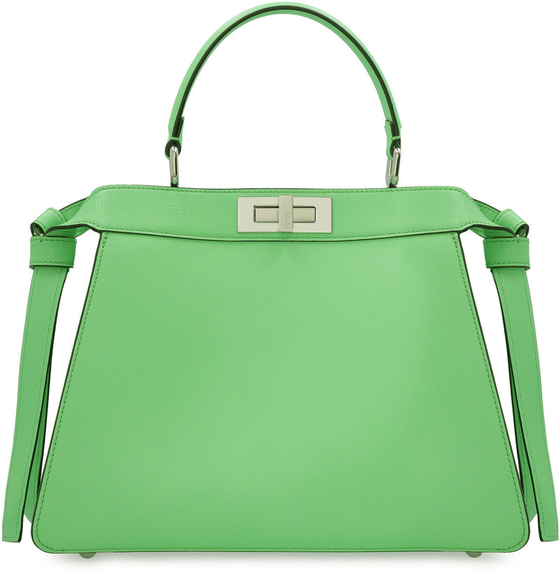 Fendi Top Handle Bag — Green Calf
