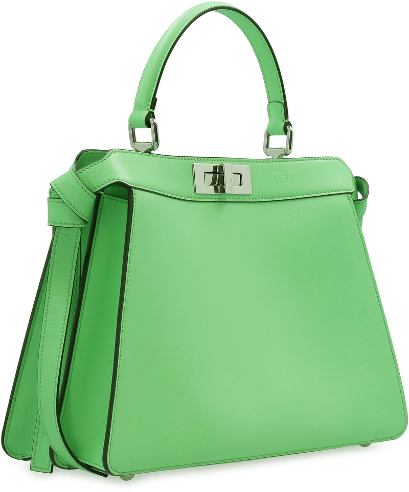 Fendi Top Handle Bag — Green Calf