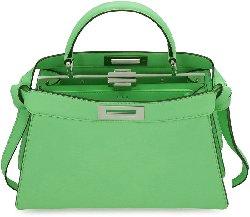 Fendi Top Handle Bag — Green Calf