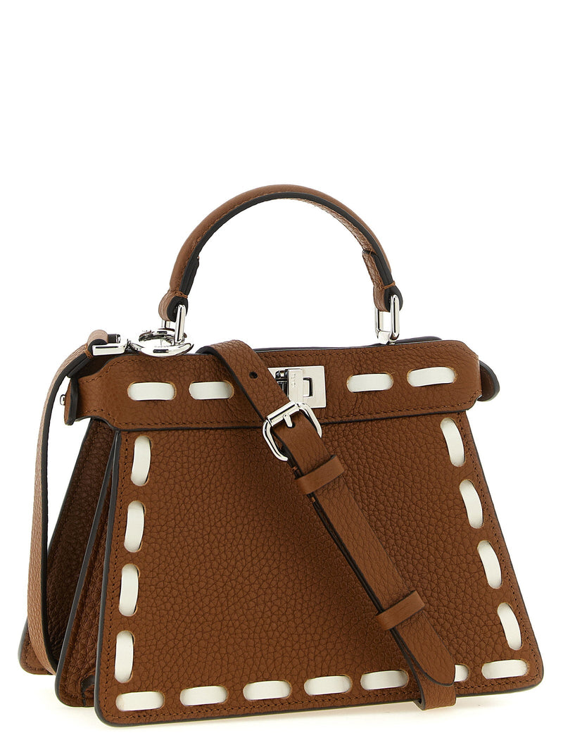 Fendi Peekaboo Iseeu Top Handle Bag — Brown Cuoio Romano Leather