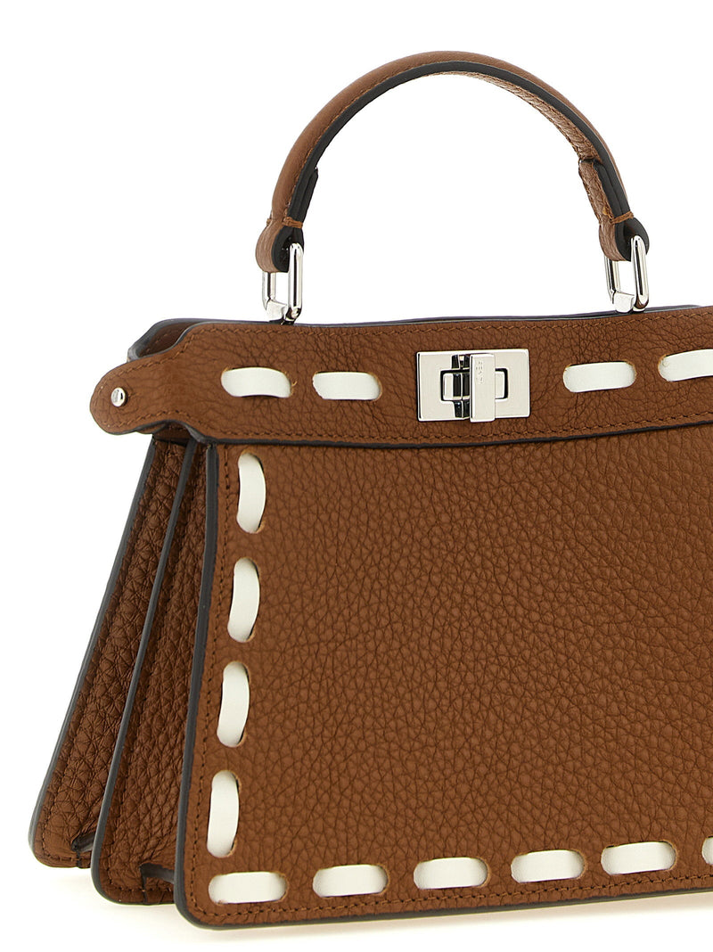 Fendi Peekaboo Iseeu Top Handle Bag — Brown Cuoio Romano Leather