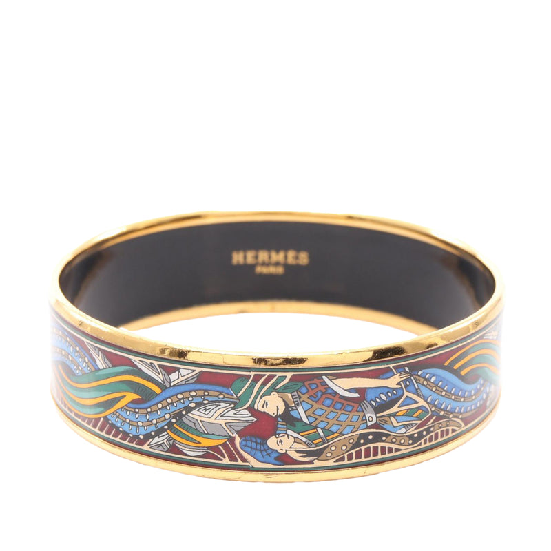 Wide Mermaids Enamel Bangle 62