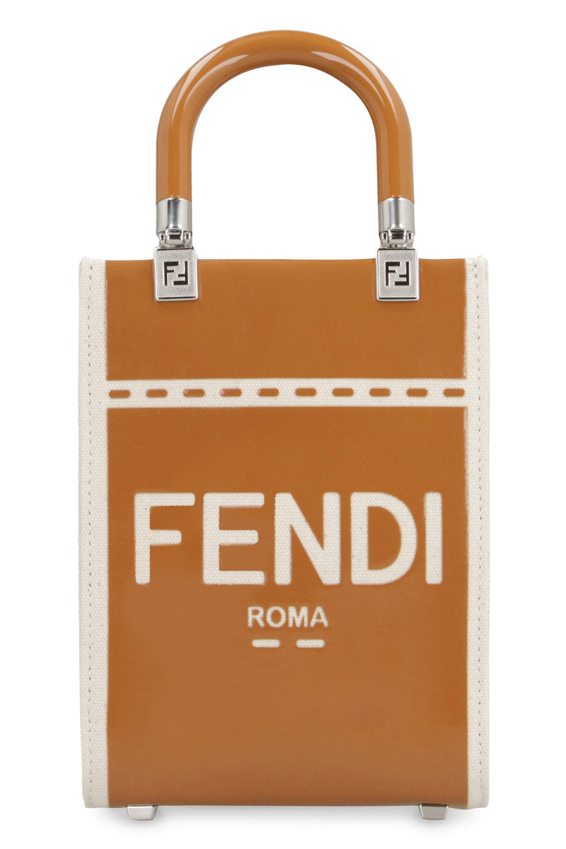 Fendi Sunshine Mini Bag — Beige Polyamide