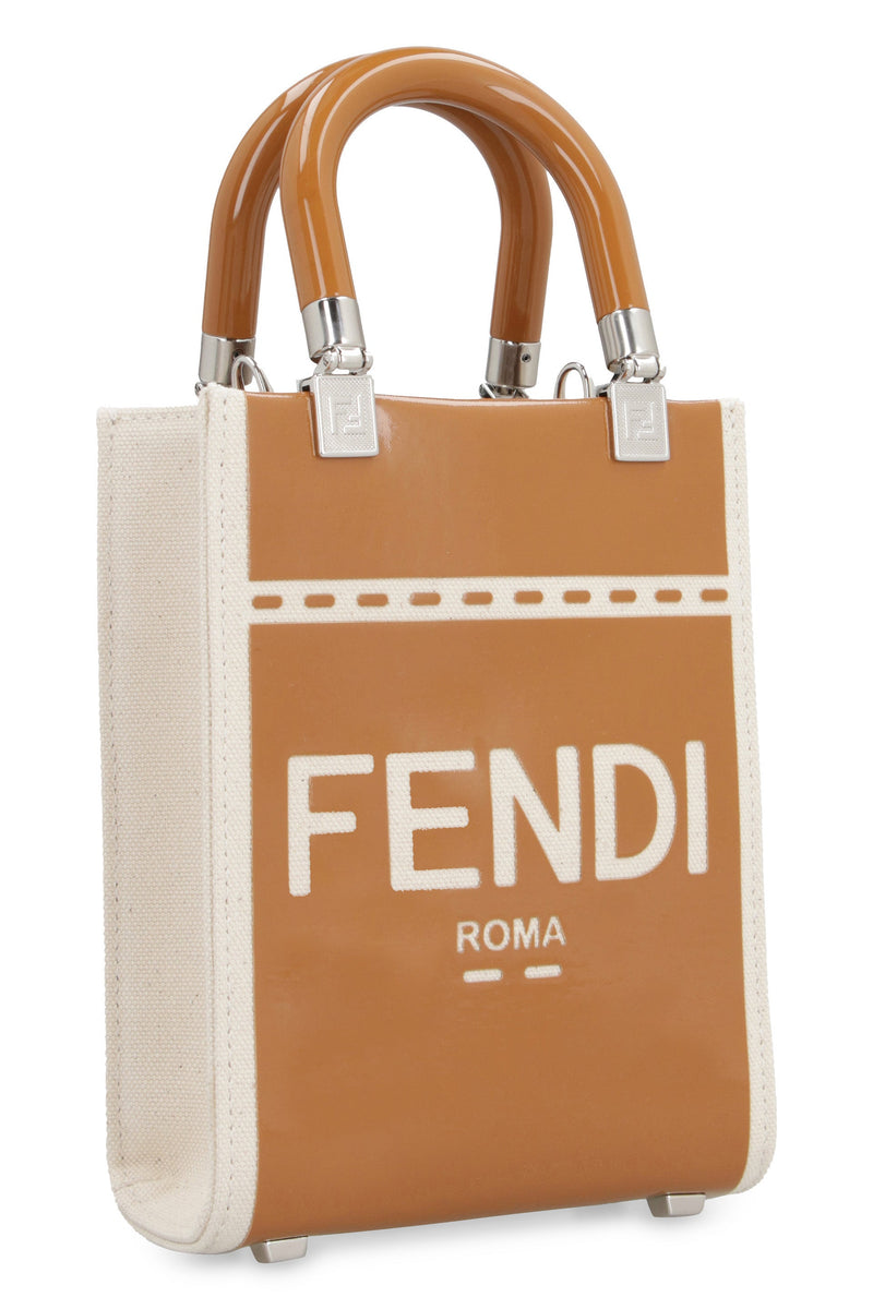 Fendi Sunshine Mini Bag — Beige Polyamide