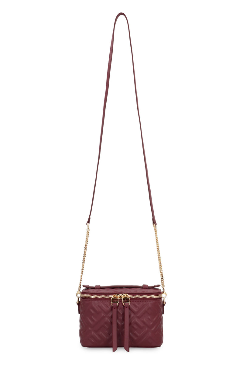 Fendi Quilted Lamb Leather Mini Bag — Burgundy General